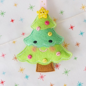 In the Hoop Christmas Tree Ornament Machine Embroidery Design Digital ITH Download