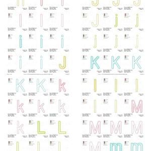 Jared Plain Letter Applique Alphabet Monogram Font Machine Embroidery ...
