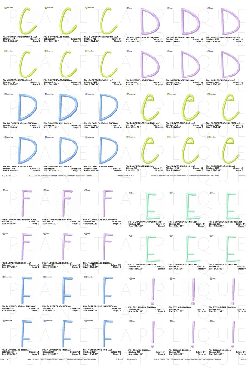 Heidi Script Monogram Font Alphabet Machine Embroidery Designs Birthday ...