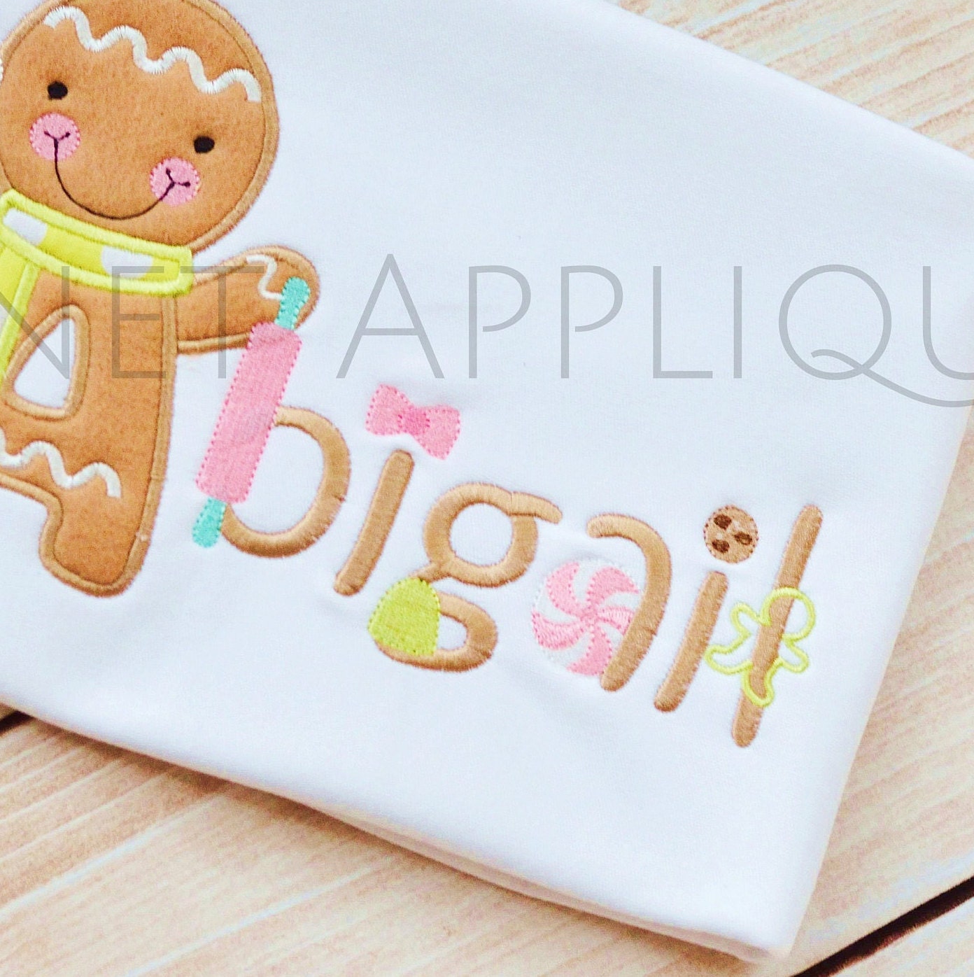 Gingerbread Monogram Font Alphabet Letters Machine Embroidery - Etsy