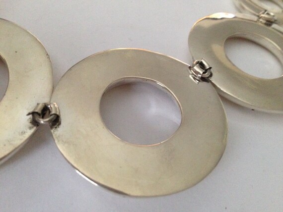 Vintage Sterling Silver Statement Collar Necklace… - image 9