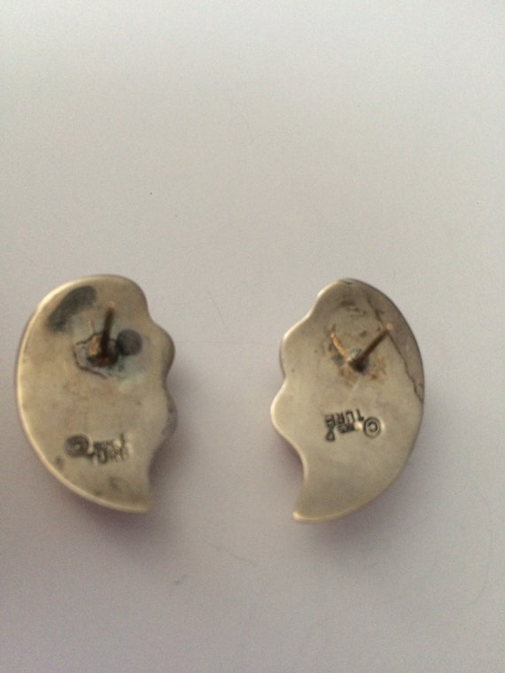 Designer sterling silver Earrings stamped .925 wi… - image 4