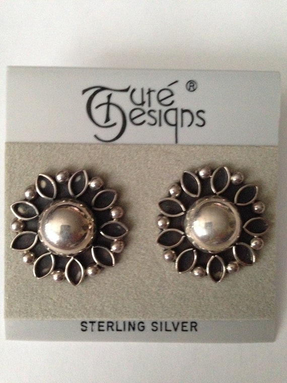 Designer sterling silver Earrings .925 with posts 