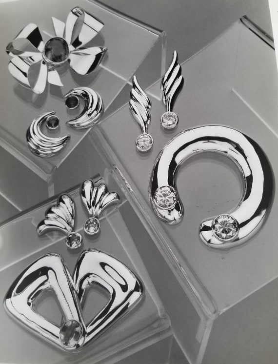 Vintage Sterling Silver Statement Collar Necklace… - image 10