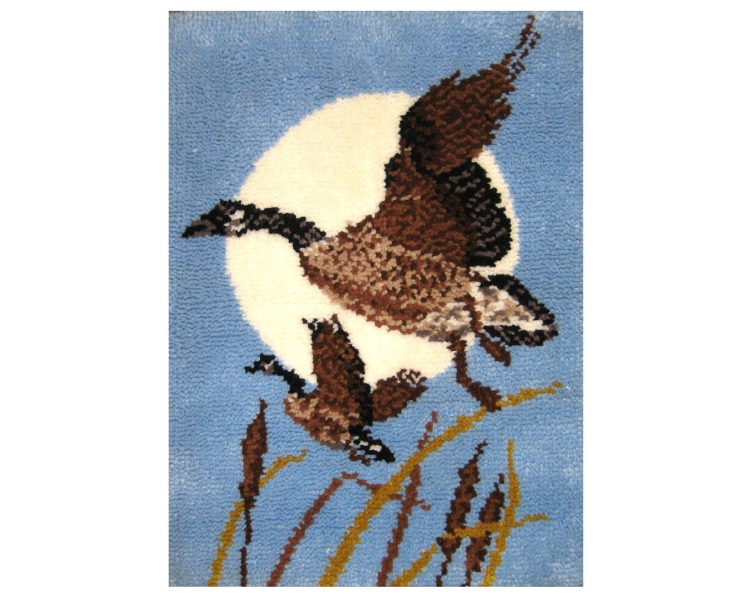 Moon Geese Latch Hook Rug Kit - Etsy