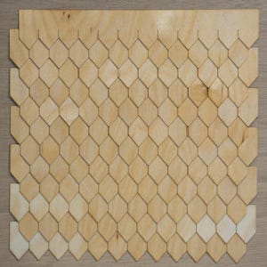 Diamond Style Miniature Dollhouse Shingles - 1:12 Scale Laser Cut Speed Strips by Greenleaf Dollhouses