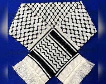 Palestine Kefiyyeh Scarf - Unisex. Woolly, thick and great for the winter