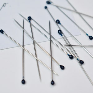 5x The Original Black Blue Stainless Steel Thin Hijab Pins image 3