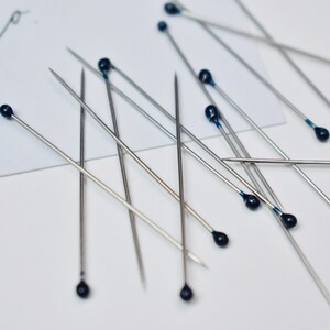 5x The Original Black Blue Stainless Steel Thin Hijab Pins image 5