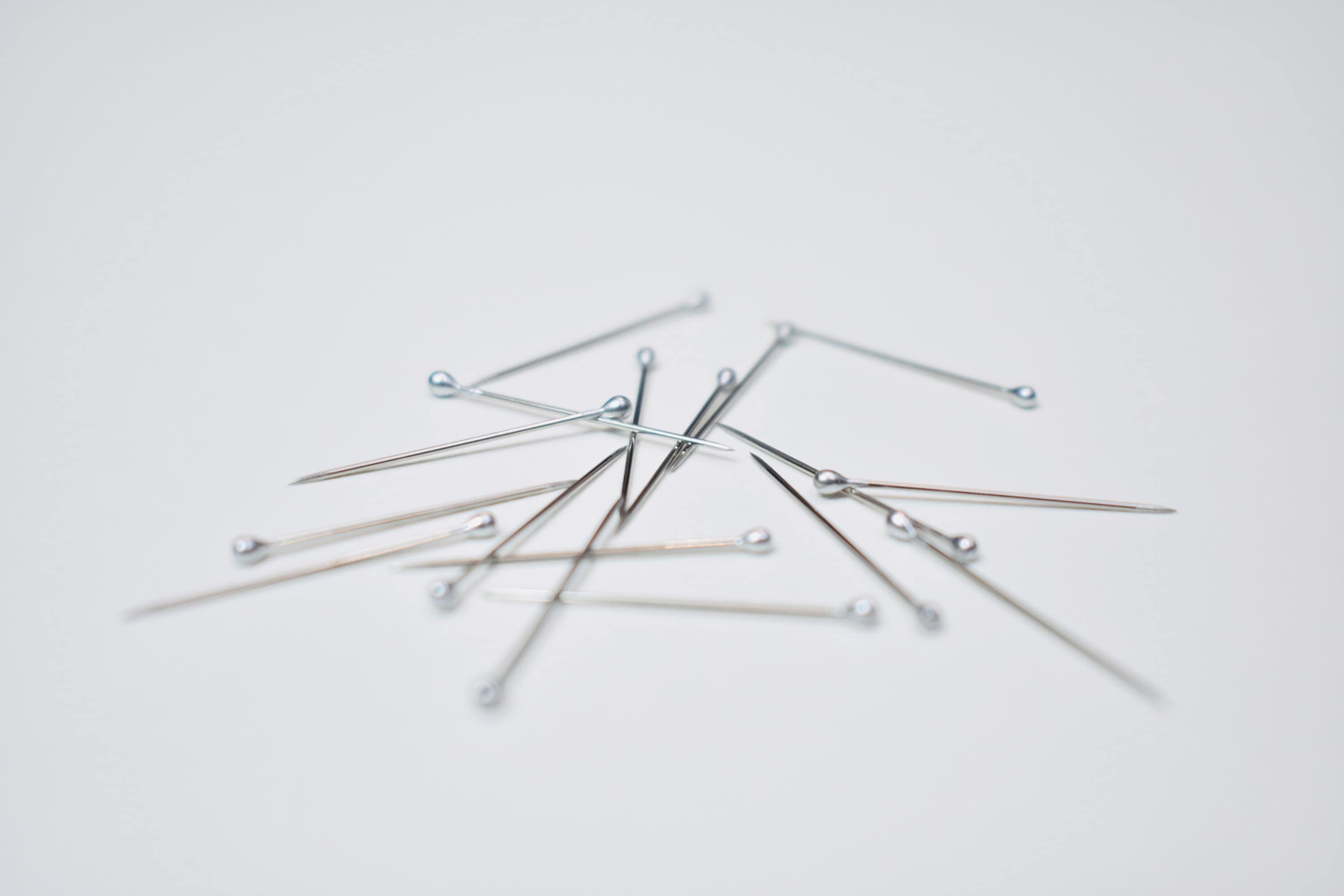 10x The Midi Silver Stainless Steel Thin Hijab Pins