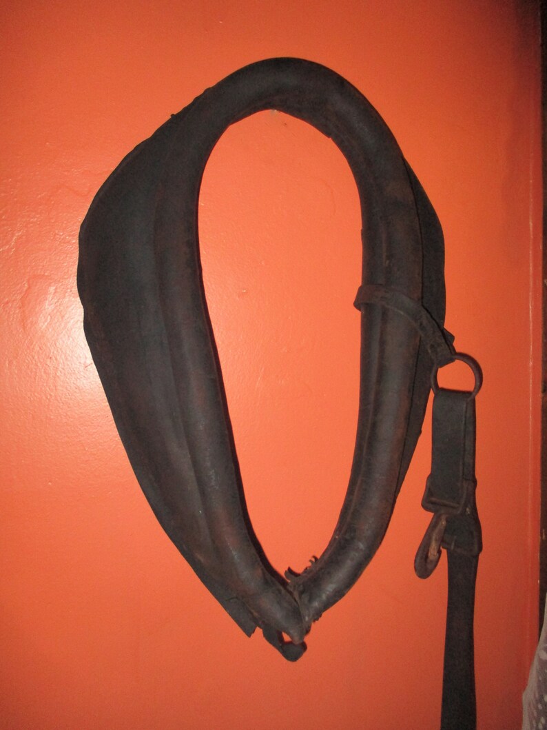 Vintage Leather Horse Collar / Yoke Etsy