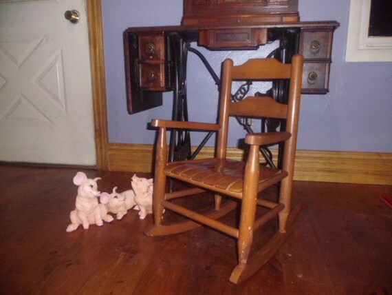vintage childs rocking chair