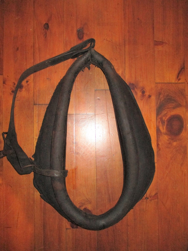 Vintage Leather Horse Collar / Yoke Etsy