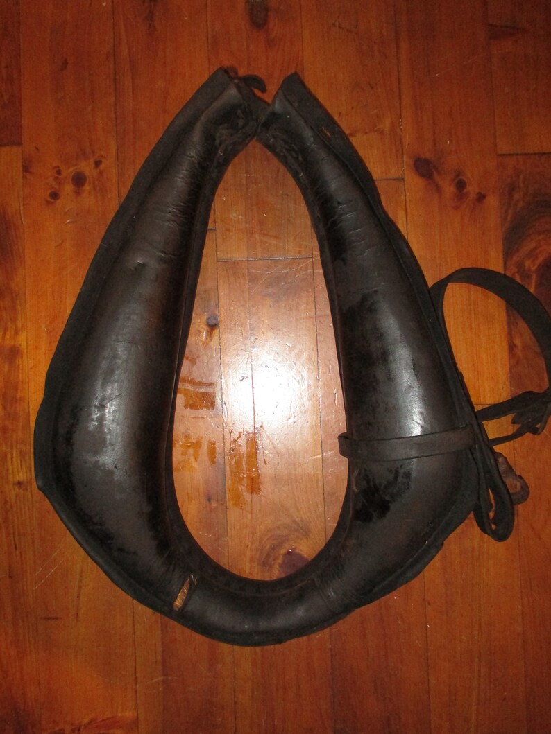 Vintage Leather Horse Collar / Yoke Etsy