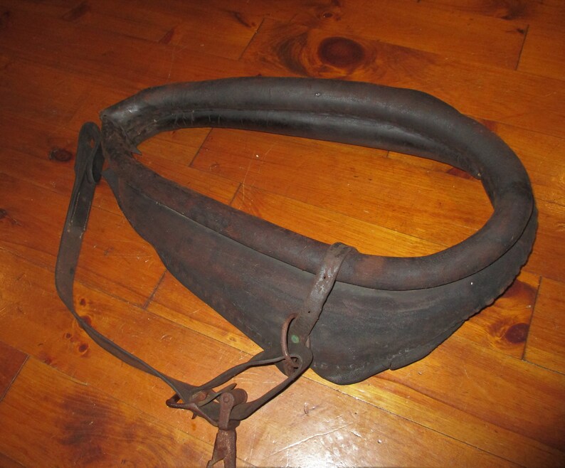 Vintage Leather Horse Collar / Yoke Etsy