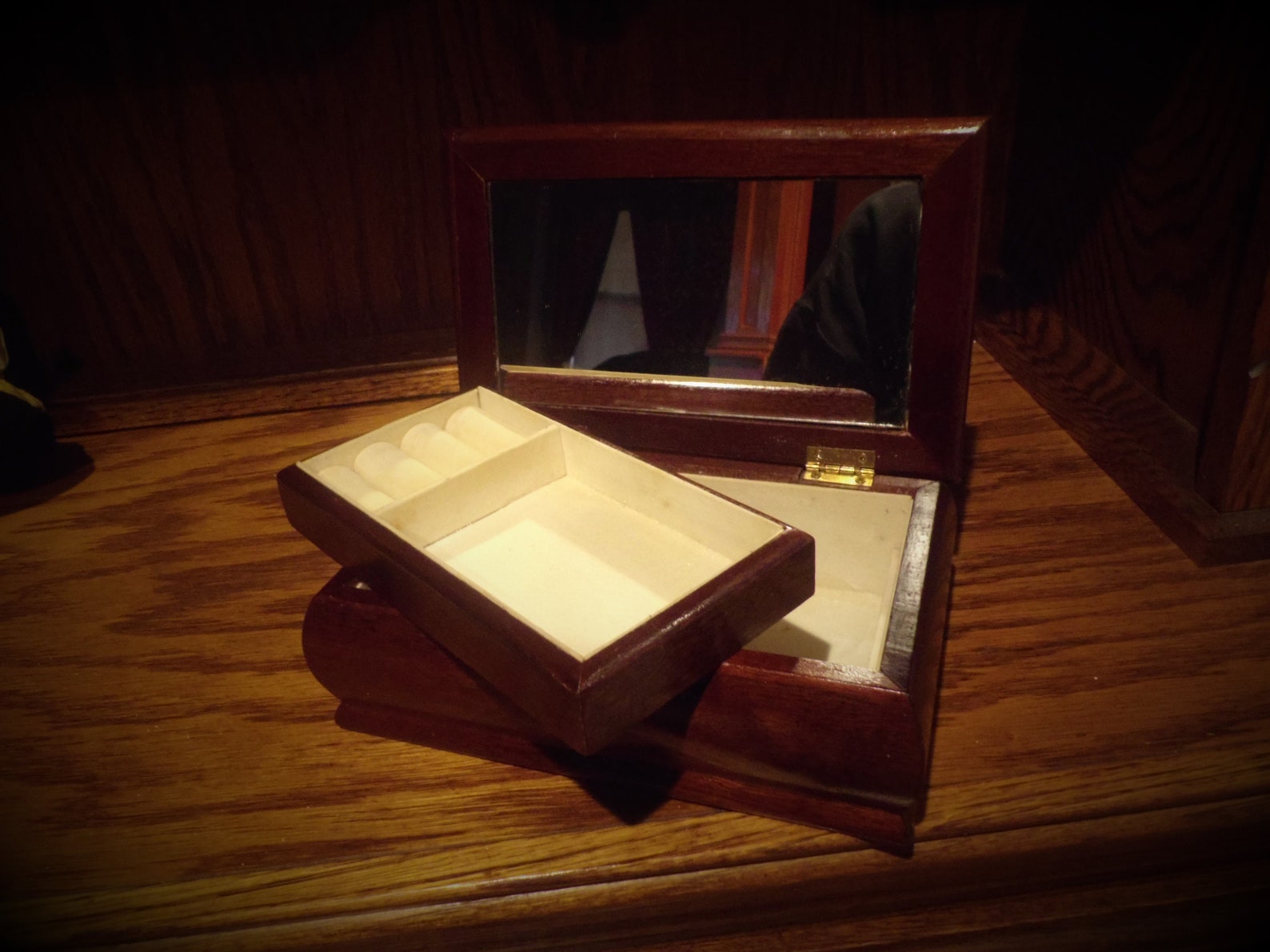 Vintage Tapestry Wooden Jewlrey Box Etsy