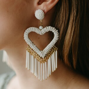 White earrings fashion jewelry hotsell
