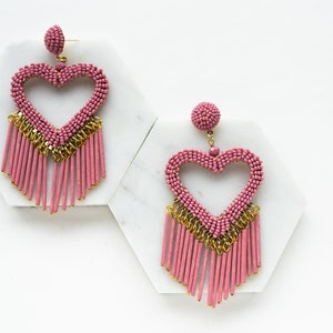 Pink Sweetheart Statement Earrings image 3