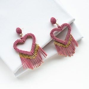 Pink Sweetheart Statement Earrings image 4