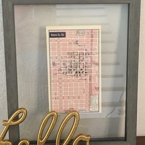 1960er Jahre Oklahoma City Karte - Vintage Atlas