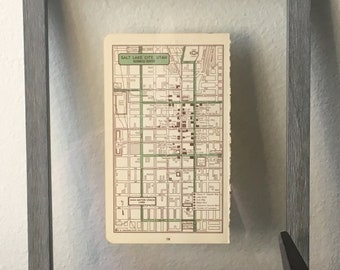 1950’s Salt Lake City Vintage Map- City Road Atlas