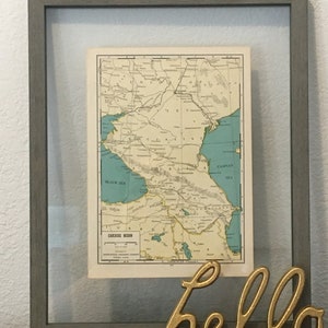 1930er Kaukasus Karte - UdSSR - Vintage Atlas