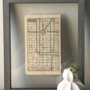 Mappa vintage di Filadelfia degli anni &#39;50 - Atlante stradale cittadino