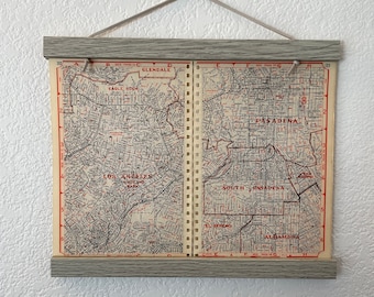 Vintage Highland Park, Eagle Rock, Pasadena, South Pasadena Map - Vintage Road Atlas