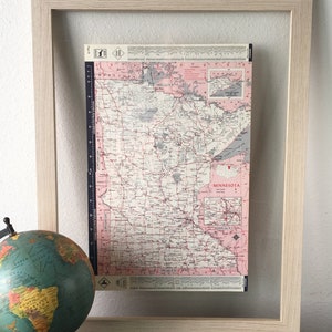 1960er Jahre Minnesota State Map - Vintage Atlas