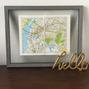 Brooklyn & Queens de 1950 - Mapa vintage de Nueva York