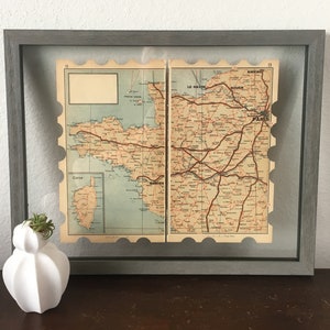 De Kaart van Frankrijk van de jaren '30- Europese Wegenatlas