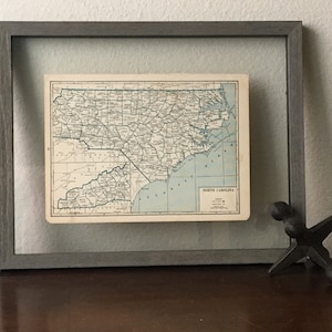1930’s North Carolina Vintage Map