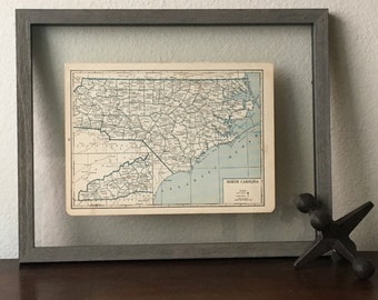 1930’s North Carolina Vintage Map