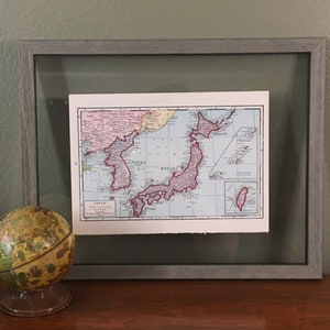Japan WO II-kaart uit de jaren 40 - vintage atlas
