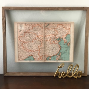 1930's China Map - Vintage Atlas