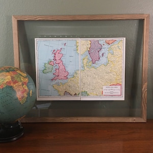 Nordsee-Gebiet während des Zweiten Weltkriegs von 1940 - Vintage Atlas