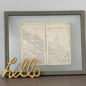 Vintage Burbank & Glendale Map 1950's - Vintage Road Atlas