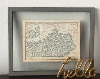 1930’s Kentucky- Vintage Atlas