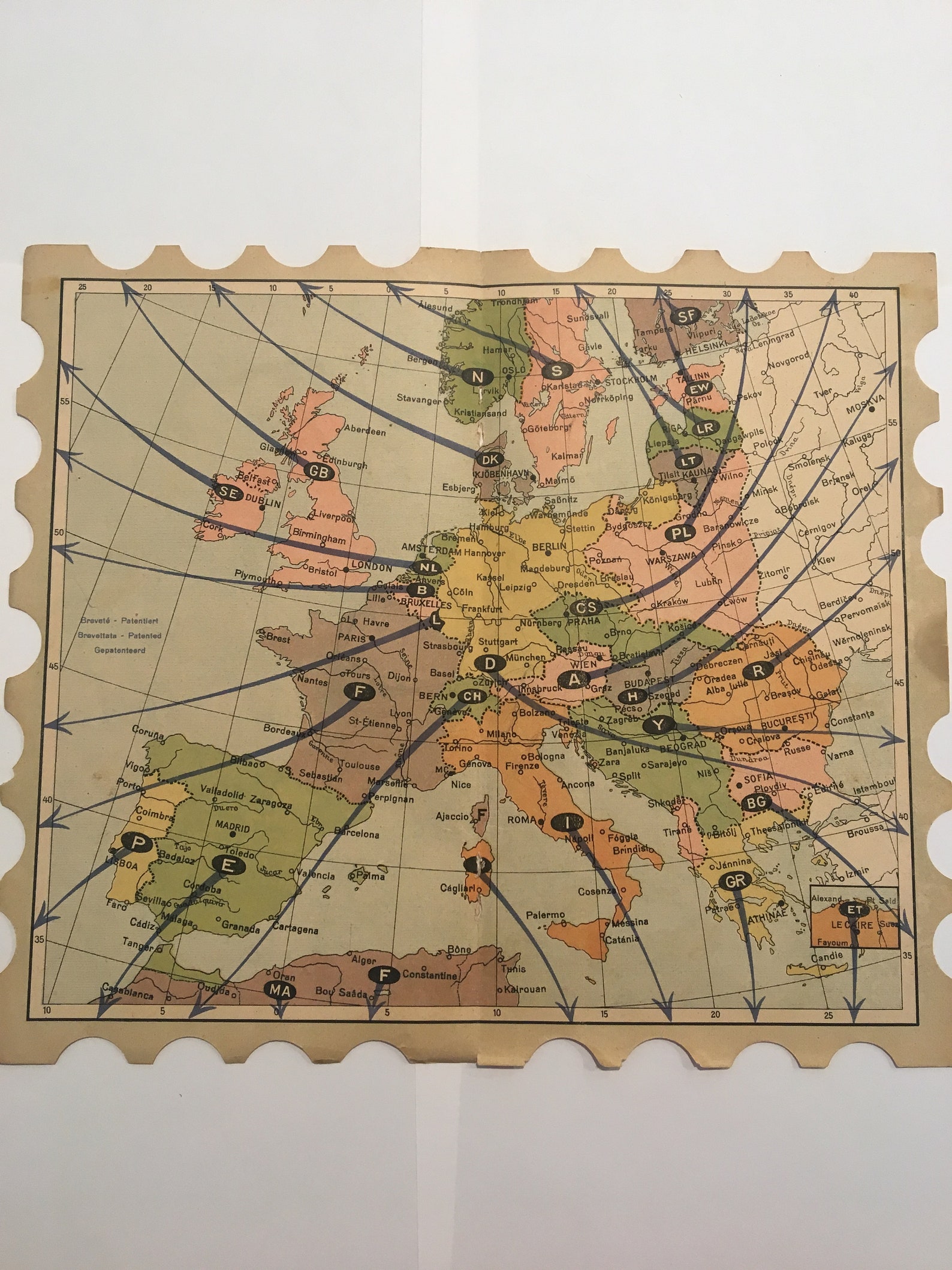 1930s map of europe