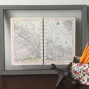 Vintage Burbank & Glendale Map - Vintage Road Atlas
