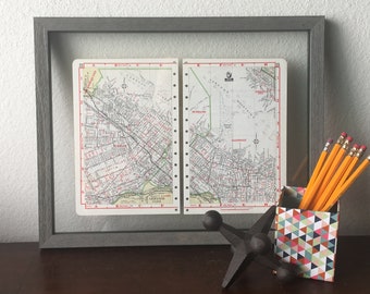 Vintage Burbank & Glendale Map - Vintage Road Atlas