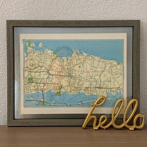 1960's Vintage Long Island Karte (Western) - Suffolk - New York - Vintage Atlas