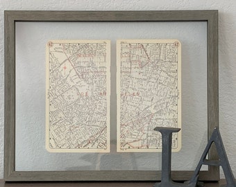 Vintage Beverly Hills, Culver City, and Los Angeles Map 1950's - Vintage Road Atlas