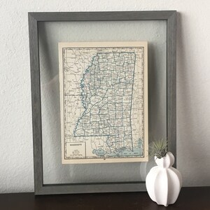 1930’s Mississippi- Vintage Atlas