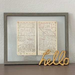 Vintage Long Beach Landkarte 1950's - Vintage Straßen Atlas