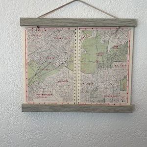 1960er Jahre Vintage Cape Del Rey, Culver City, Century City, Baldwin Hills Karte - Vintage Straßenatlas