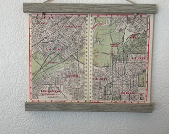 1960’s Vintage Playa Del Rey, Culver City, Century City, Baldwin Hills Map - Vintage Road Atlas