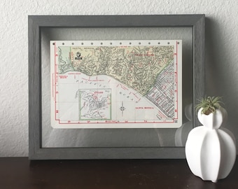 Vintage Pacific Palisades & Santa Monica Map- Vintage Road Atlas