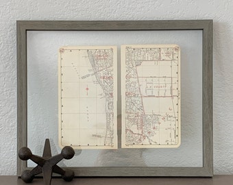 Vintage Redondo Beach, Hermosa Beach, Torrance Map 1950's - Vintage Road Atlas