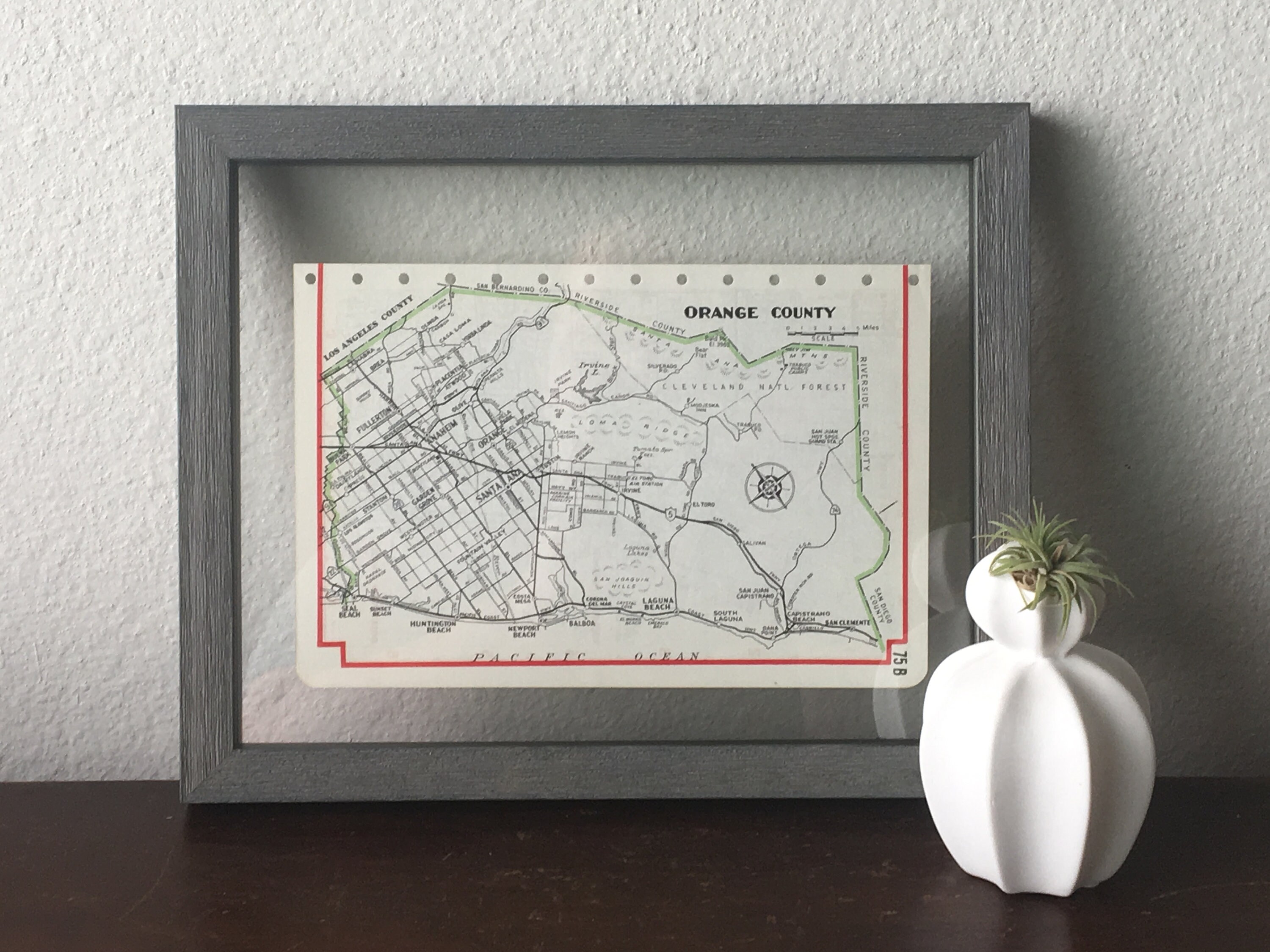 1960's Vintage Orange County Map- OC- Vintage Road Atlas - Etsy